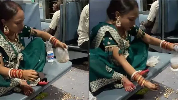 రైలు కోచ్‌ను చెత్తకుండీగా మార్చిన మహిళ.. వీడియో వైరల్