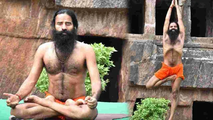 అమరావతి గుహల వద్ద ‘యోగాంధ్ర’.. పాల్గొన్న సీఎం చంద్రబాబు, బాబా రామ్‌దేవ్
