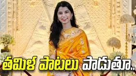 వినూత్న ప్రచారం.. తమిళ పాటలు పాడుతూ.. 