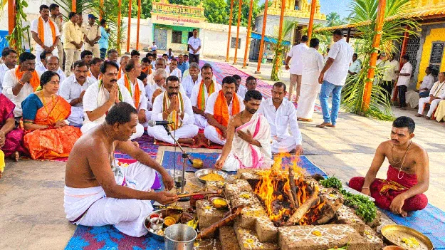 రంగనాథస్వామి ఆలయంలో వరుణ యాగం 
