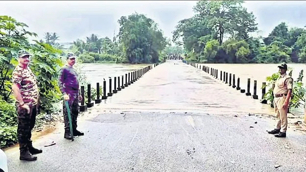 మల్కన్‌గిరి జిల్లాలో భారీ వర్షం