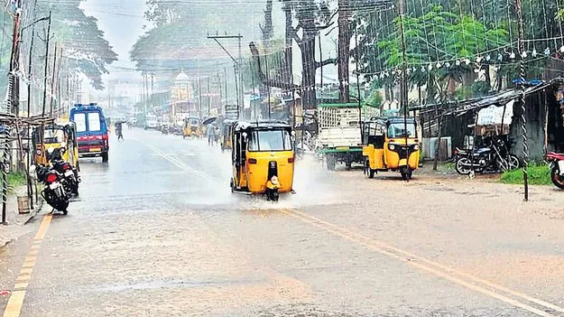 మన్యంలో భారీ వర్షం 