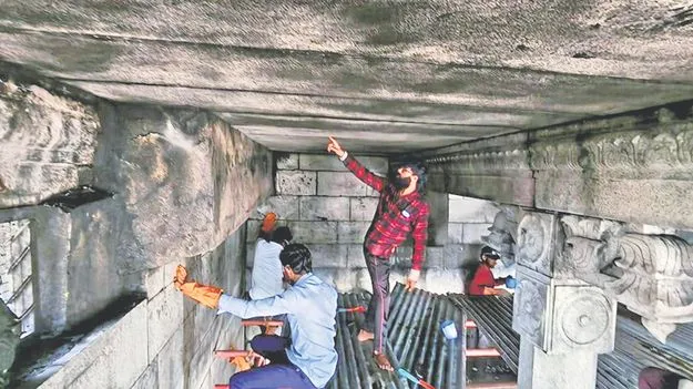శ్రీవారి ఆలయంలోనిప్రాచీన మండపాల పరిరక్షణ
