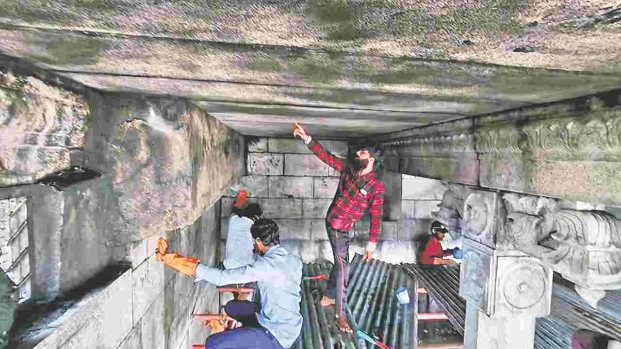 శ్రీవారి ఆలయంలోనిప్రాచీన మండపాల పరిరక్షణ