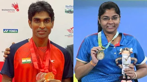 పారా ఆసియాడ్‌ పతాకధారులు ప్రమోద్‌, భవినా