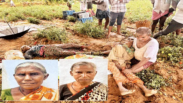 పిడుగుపాటుకు ఇద్దరు దుర్మరణం
