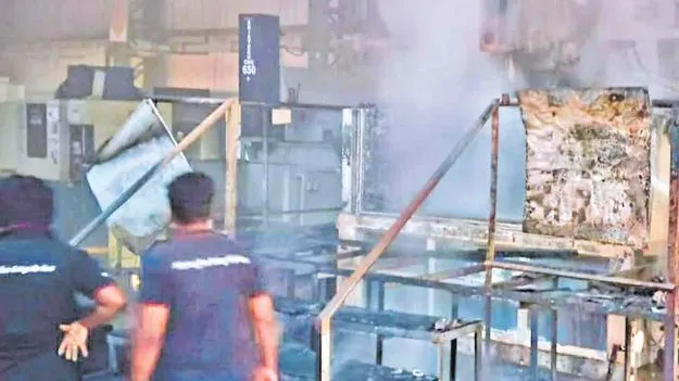 శ్రీసిటీలో అగ్ని ప్రమాదం 