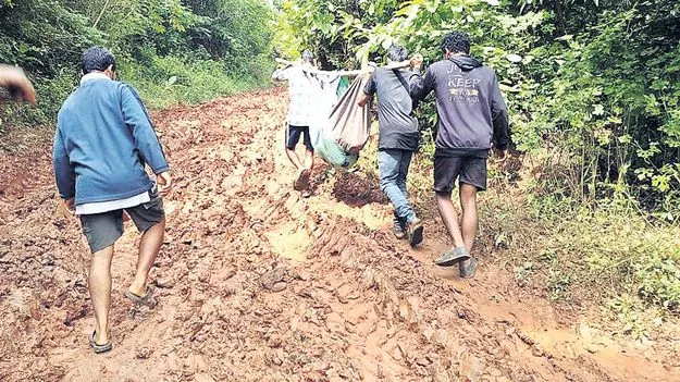 మన్యం వాసులకు తప్పని డోలీ మోతలు