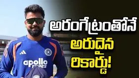 టీమిండియాలోకి సారాంశ్.. అరంగేట్రంతోనే అరుదైన రికార్డు!