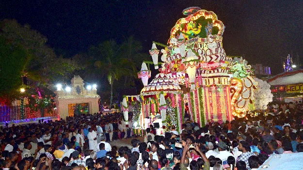 విరుల పల్లకిపై విఘ్నరాజు విహారం