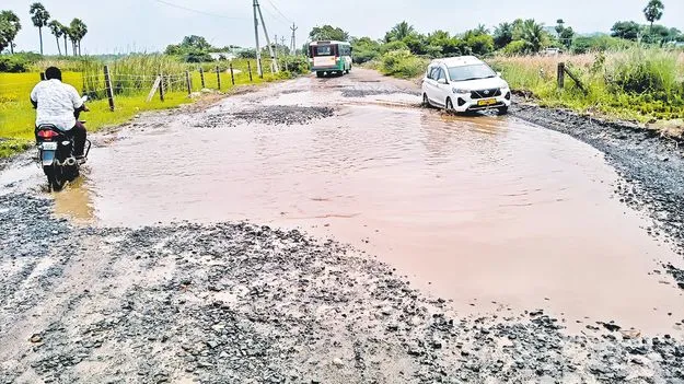 ఇది వాగు కాదు.. రోడ్డే!