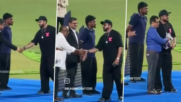 షేక్‌హ్యాండ్‌ ఇచ్చుకోని సంజూ, శ్రీశాంత్‌
