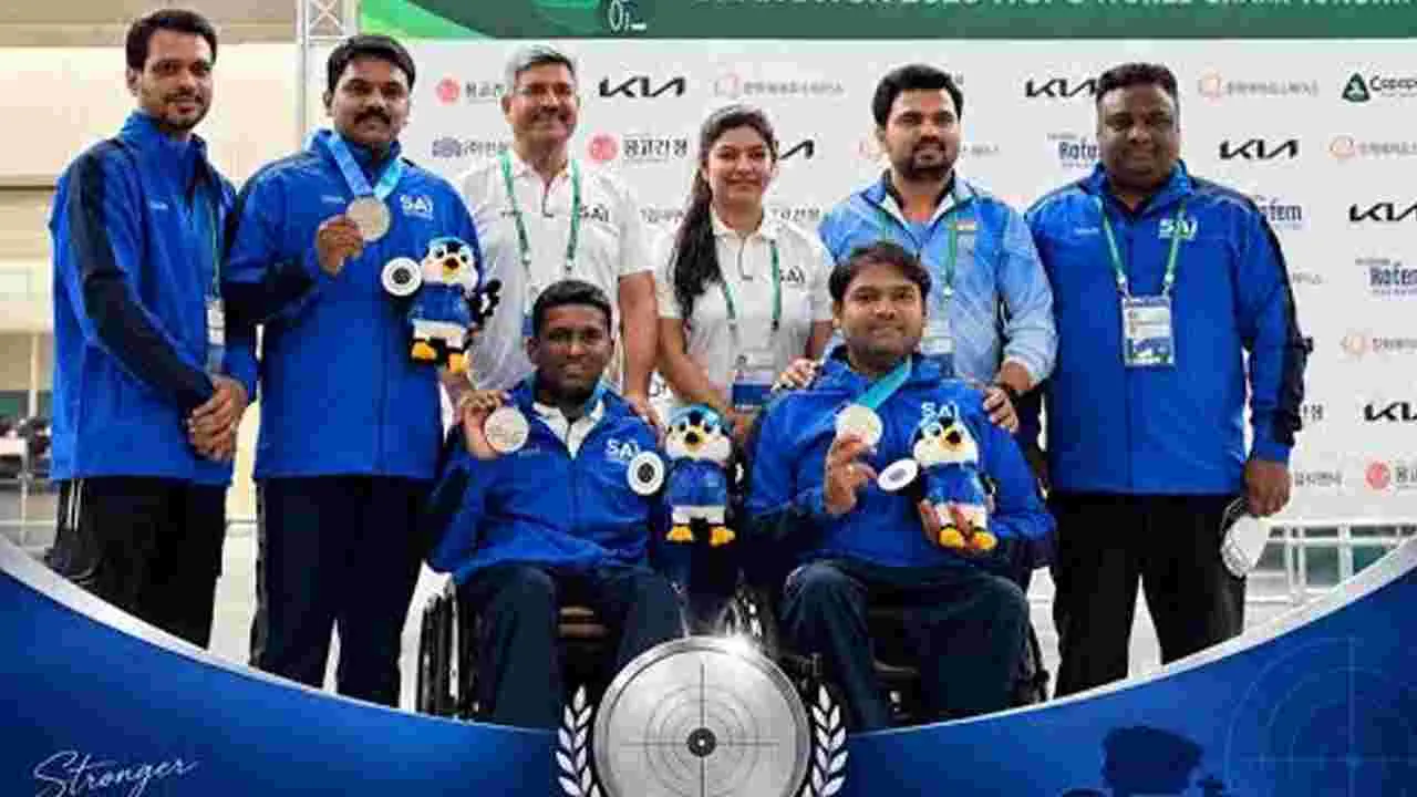 పారా షూటర్ల పతక పంట