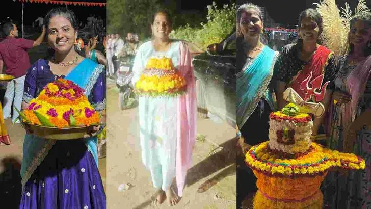 ఖమ్మం జిల్లాలో సందడిగా బతుకమ్మ వేడుకలు