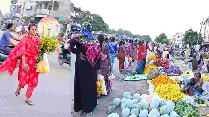 భూపాలపల్లి జిల్లాలో బతుకమ్మ సందడి.. పూల కొనుగోలులో మహిళలు బిజీ