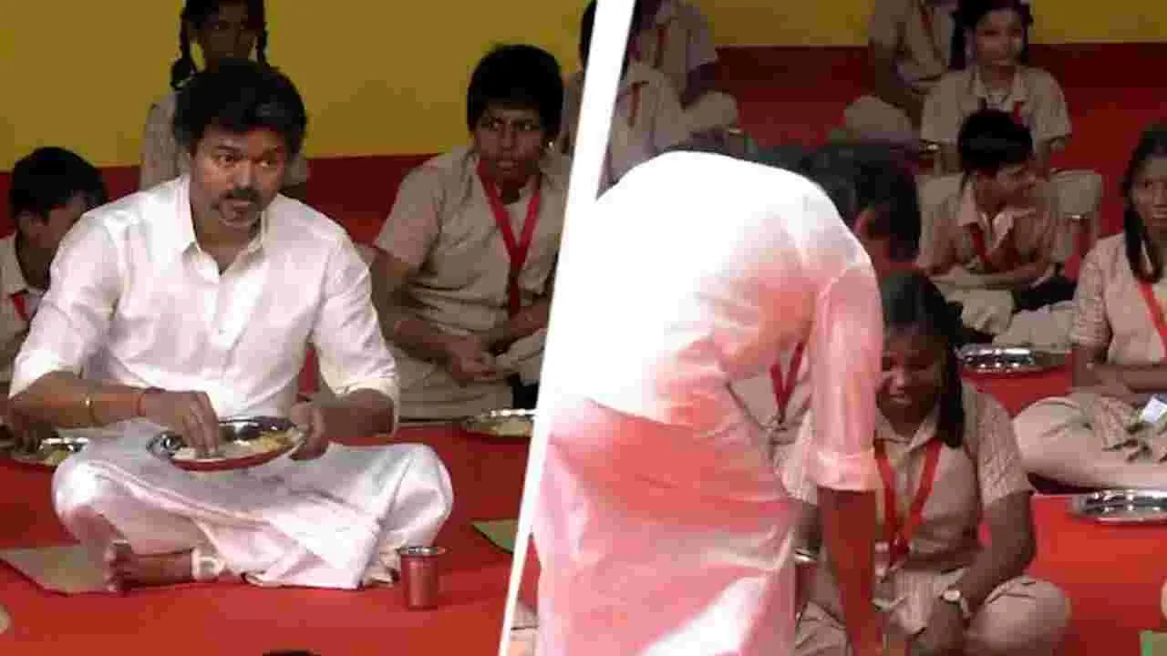 విద్యార్థులకు ఉచిత అల్పాహార పథకాన్ని ప్రారంభించిన సీఎం విజయ్..
