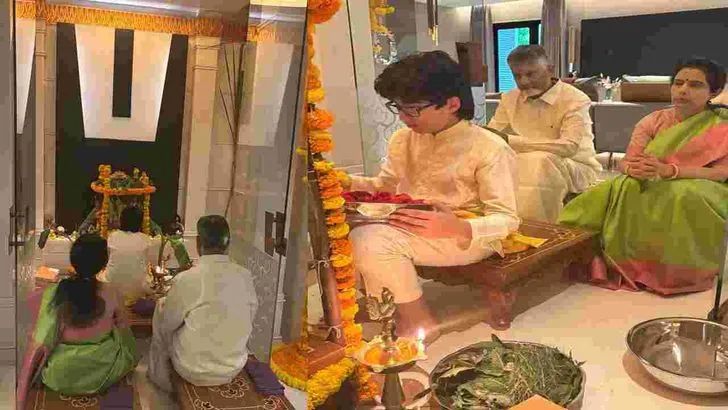 వినాయక చవితి సందర్భంగా కుటుంబ సభ్యులతో కలిసి చంద్రబాబు ప్రత్యేక పూజలు