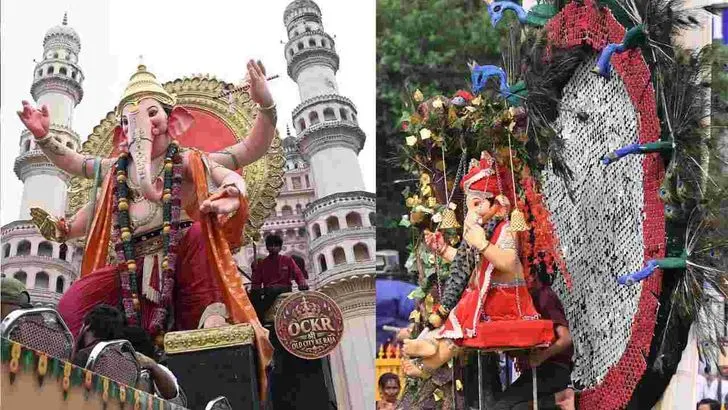 పాతబస్తీలో వైభవంగా వినాయక నిమజ్జనం శోభాయాత్ర