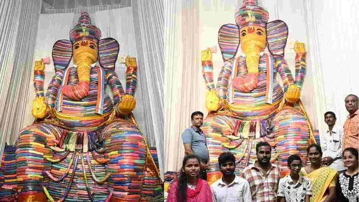 వివిధ ఆకారాల్లో వినాయక విగ్రహాలు.. వైరల్‌గా మారిన ఫొటోలు..