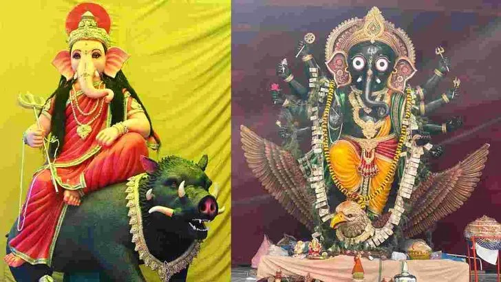 వివిధ ఆకారాల్లో వినాయక విగ్రహాలు.. వైరల్‌గా మారిన ఫొటోలు..