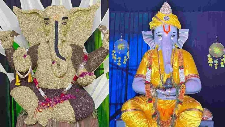 వివిధ ఆకారాల్లో వినాయక విగ్రహాలు.. వైరల్‌గా మారిన ఫొటోలు..