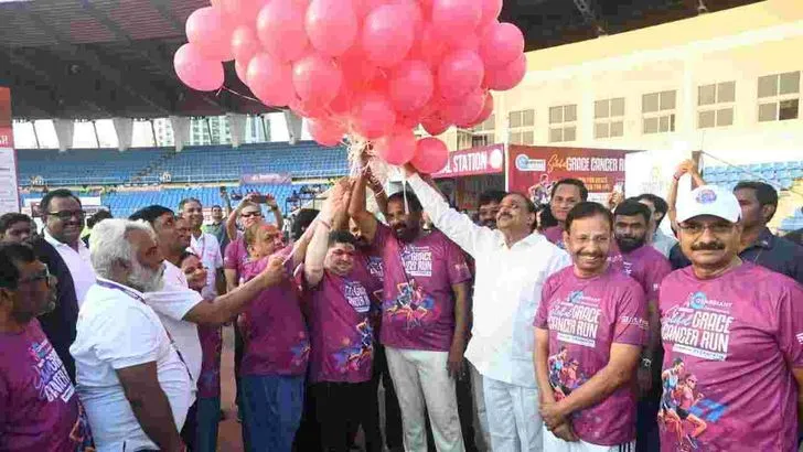 హైదరాబాద్‌లో గ్లోబల్ గ్రేస్ క్యాన్సర్ రన్ 2026..