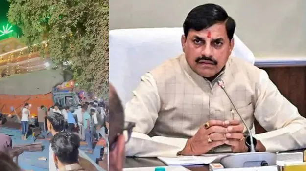 మధ్యప్రదేశ్ శీత్లామాత ఆలయ ఘటనపై  సీఎం సీరియస్.. 8 మంది పోలీసులపై సస్పెన్షన్ వేటు