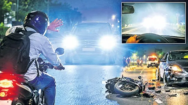 హై బీమ్‌ ఎల్‌ఈడీ లైట్లతో అగచాట్లు