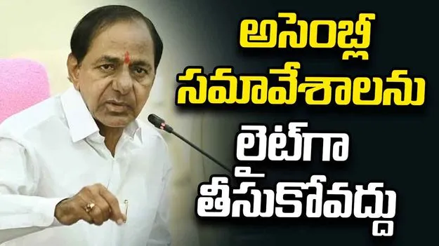 అసెంబ్లీ సమావేశాలకు అందరూ తప్పకుండా హాజరుకావాలి: కేసీఆర్