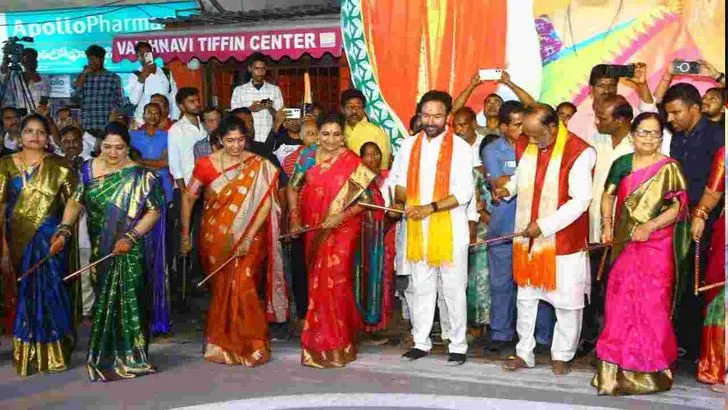 హైదరాబాద్‌లో సద్దుల బతుకమ్మ వేడుకల్లో పాల్గొన్న కేంద్రమంత్రి కిషన్‌రెడ్డి