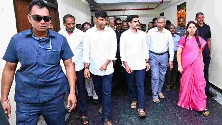 నర్సరావుపేటలో మంత్రి లోకేశ్ పర్యటన