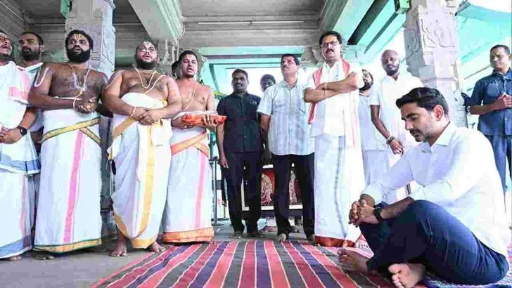 ప్రధాని మోదీ 25 ఏళ్ల ప్రజాసేవా.. మంత్రి లోకేశ్ ప్రత్యేక పూజలు