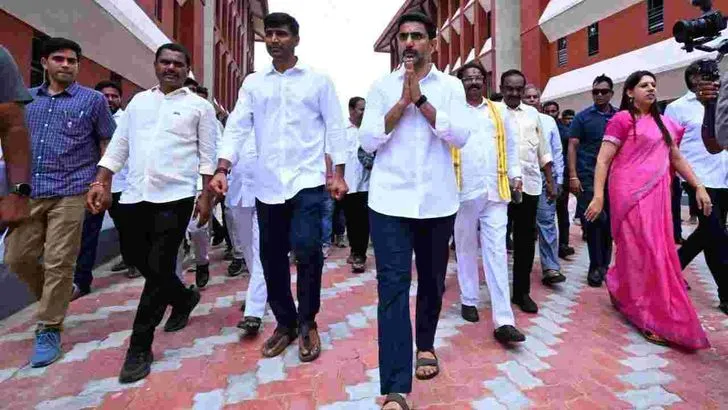 నర్సరావుపేటలో మంత్రి లోకేశ్ పర్యటన