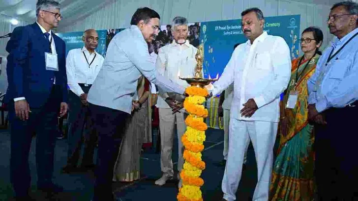అమరావతిలో ఎల్వీ ప్రసాద్ కంటి ఆసుపత్రికి సీఎం చంద్రబాబు శంకుస్థాపన