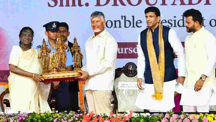 విజయవాడలో జాతీయ సరస్ మేళాను ప్రారంభించిన రాష్ట్రపతి ముర్ము