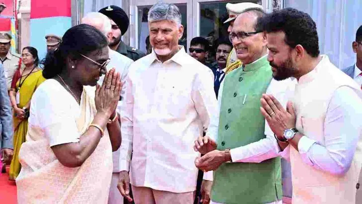 విజయవాడలో జాతీయ సరస్ మేళాను ప్రారంభించిన రాష్ట్రపతి ముర్ము