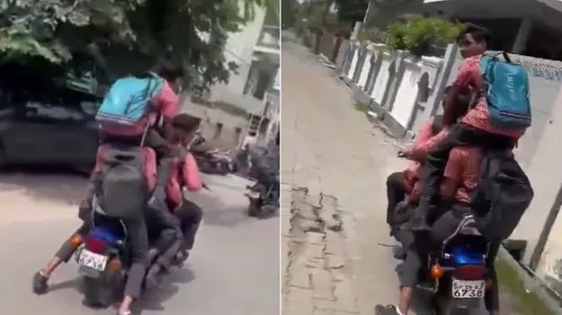 ట్రాఫిక్‌ రద్దీలో టీనేజర్ల విన్యాసాలు.. తల్లిదండ్రులపై చర్యలకు సిద్ధమైన పోలీసులు