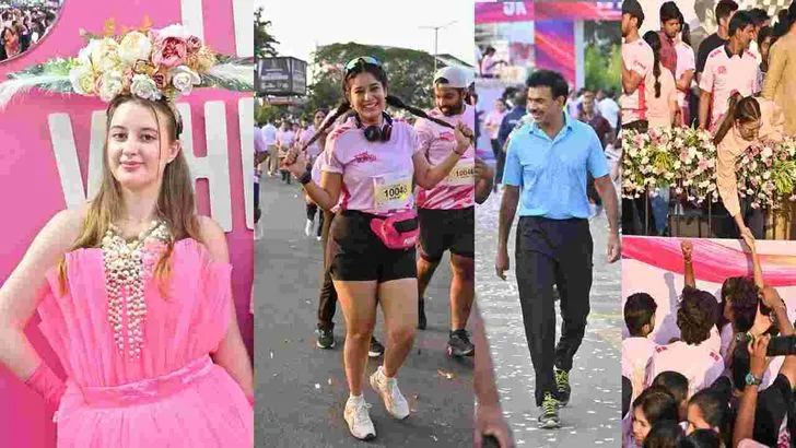 హైదరాబాద్‌లో పింక్ పవర్ రన్ 3.0 భారీగా పాల్గొన్న నగరవాసులు 