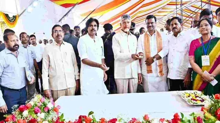 కడప జిల్లాలో జల్‌జీవన్ మిషన్ 2.0 - అమరజీవి జలధార పనులను ప్రారంభించిన చంద్రబాబు, పవన్
