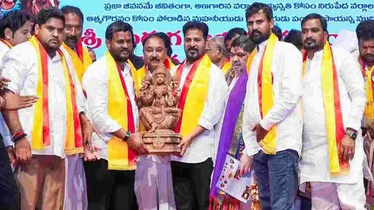 పండుగ సాయన్న ముదిరాజ్‌ జయంతిలో పాల్గొన్న సీఎం రేవంత్‌రెడ్డి