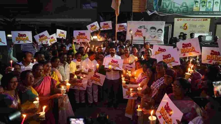 ‘నిజం గెలిచింది’.. టీడీపీ శ్రేణుల కొవ్వొత్తుల ర్యాలీలు