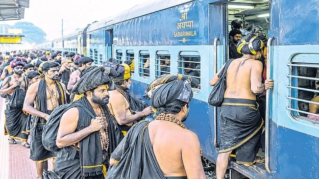 శబరిమలై రైళ్లు ఫుల్‌ 