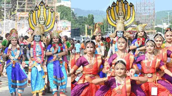 తిరుమలలో వైభవంగా శ్రీవారి చిన్నశేష వాహన సేవ