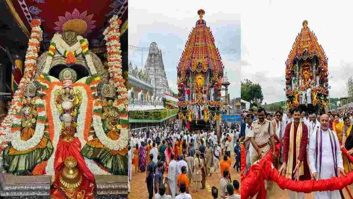 తిరుమాడ వీధుల్లో శ్రీవారి రథోత్సవం..