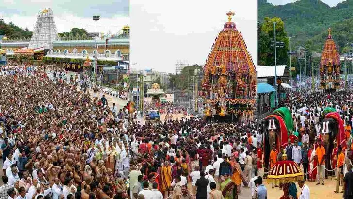 తిరుమాడ వీధుల్లో శ్రీవారి రథోత్సవం..