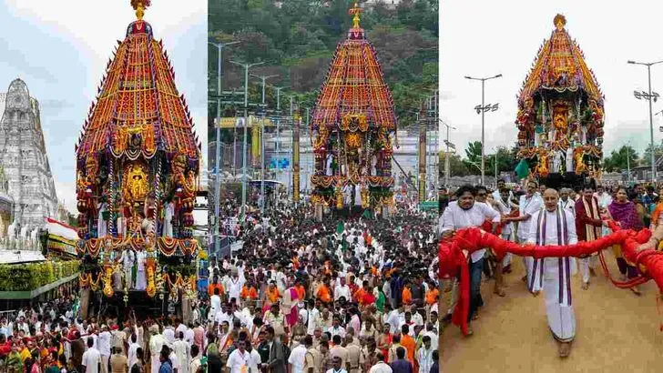 తిరుమాడ వీధుల్లో శ్రీవారి రథోత్సవం..