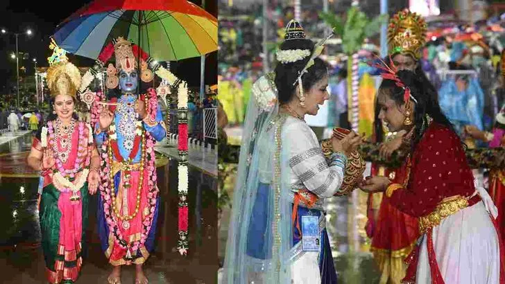 తిరుమలలో వైభవంగా శ్రీవారి గరుడసేవ.. ఆకట్టుకున్న కళాకారుల ప్రదర్శనలు