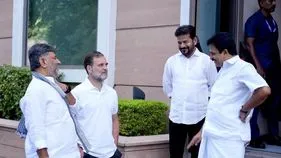 సీడబ్ల్యూసీ సమావేశానికి ముందు కీలక నేతలతో రేవంత్‌రెడ్డి..