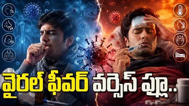 వైరల్ ఫీవర్ Vs ఫ్లూ.. లక్షణాల్లో అసలు తేడాలు ఇవే.!