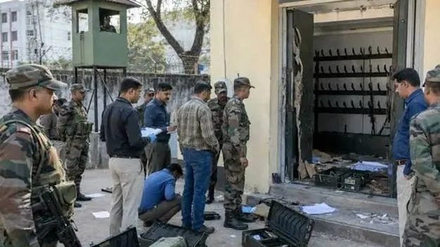ఆయుధాల చోరీ కేసులో సీన్‌ రీకన్‌స్ట్రక్షన్‌
